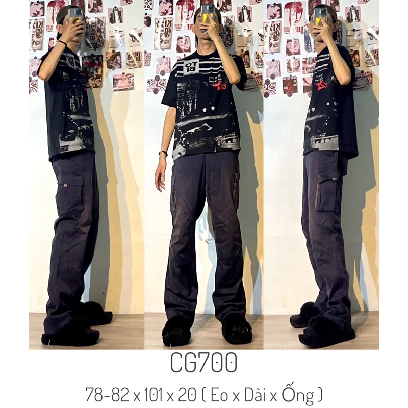 Quần cargo pant túi hộp 2hand