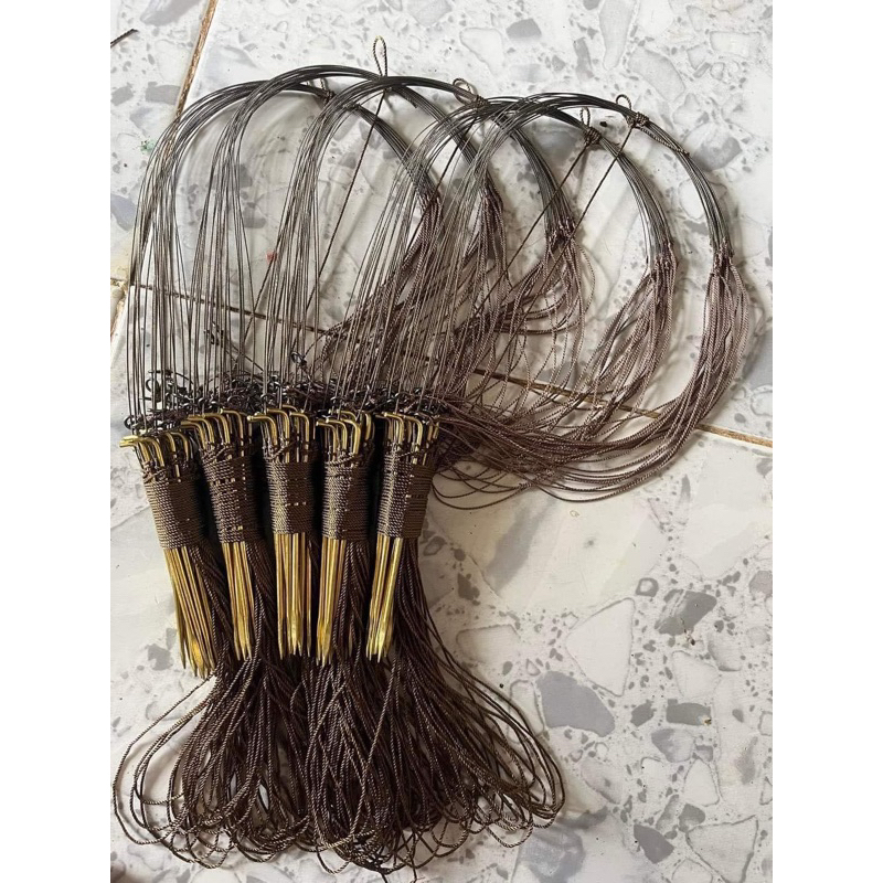 Giò bẫy gà rừng chân đồng khoan lỗ cáp se 4 bộ 20 chân