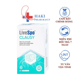 Hỗ trợ tiêu hóa LiveSpo Clausy Cải thiện hệ vi sinh đường ruột hỗ trợ cơ thể tiêu hóa