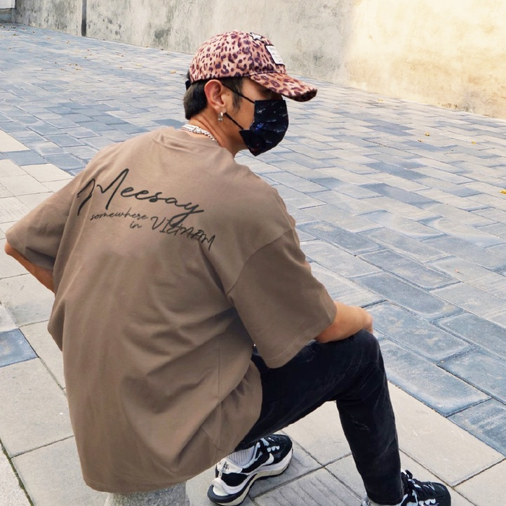 Áo thun form rộng Meesay signature Basic Tee vải cotton cao cấp co giãn, dày dặn Local Brand