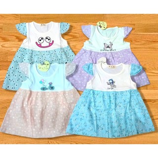 ĐẦM BÉ GÁI size chất cotton phối kate siêu mềm.mịn