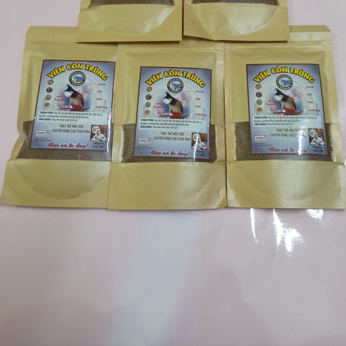 VIÊN CÔN TRÙNG CHÀO MÀO LÃO ĐẠI THAY THẾ MỒI TƯƠI LÊN LỬA CHÀO MÀO NGUYÊN CHẤT DINH DƯỠNG CA0