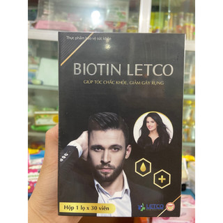 Viên uống khoẻ tóc biotin letco. hộp 30 viên