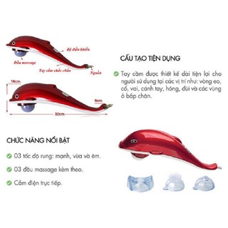 Máy Massage Cầm Tay Đa Năng Cao Cấp GALI GL-1300 - Mát Xa Toàn Thân, Lưng, Cổ, Vai, Gáy, Cánh Tay