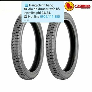 Cặp lốp 8 bố thồ tải casumina có dùng săm.