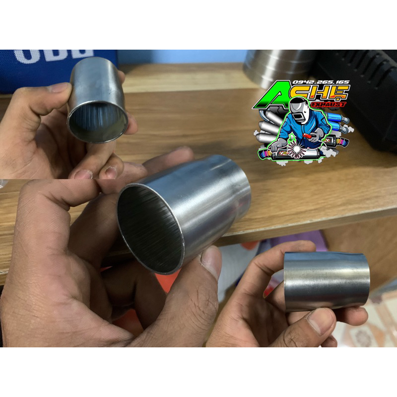 Khâu Nối Pô Inox304 Size 27 32 34 38 Dầy Khích