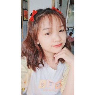 Gắp tóc nhí nơ nhung dễ thương