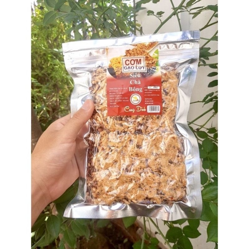 Cơm cháy gạo lứt siêu chà bông