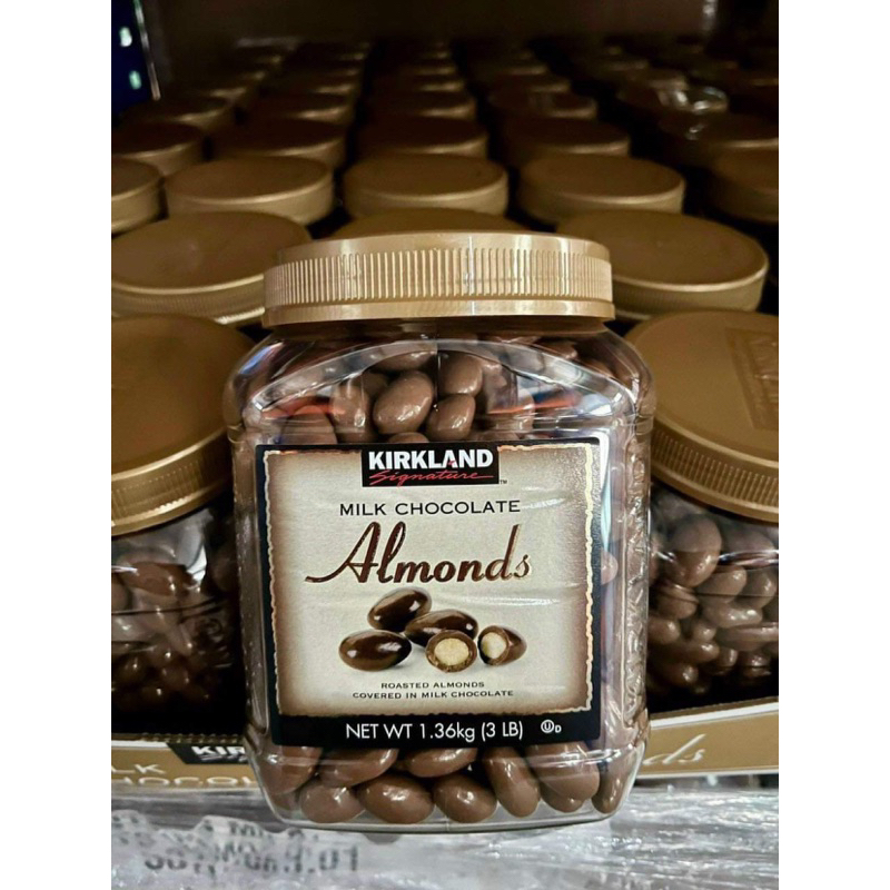 Kẹo Socola Sữa bọc Hạnh nhân Kirkland Milk Chocolate Almonds 1,36kg