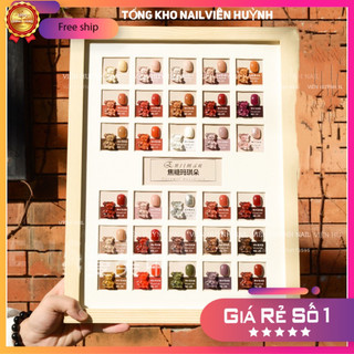 Set sơn DAININA 30 chai - tặng kèm bảng màu và base top , tông trà sữa
