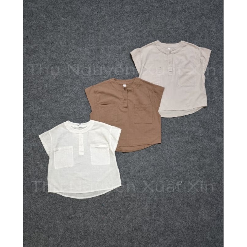 Áo sơ mi đũi bé trai