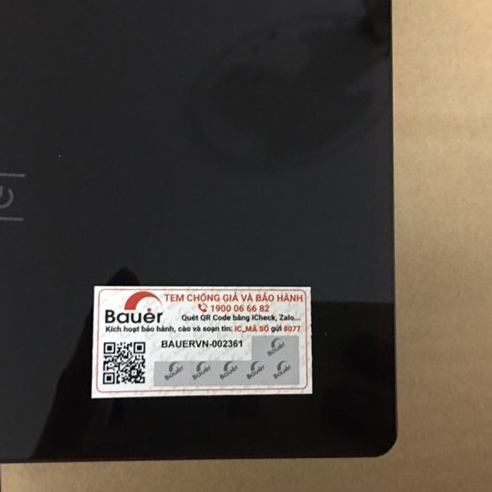 Bếp từ Bauer BE 32SS  Bếp từ đôi inveter BE32SS, Bảo hành 3 năm