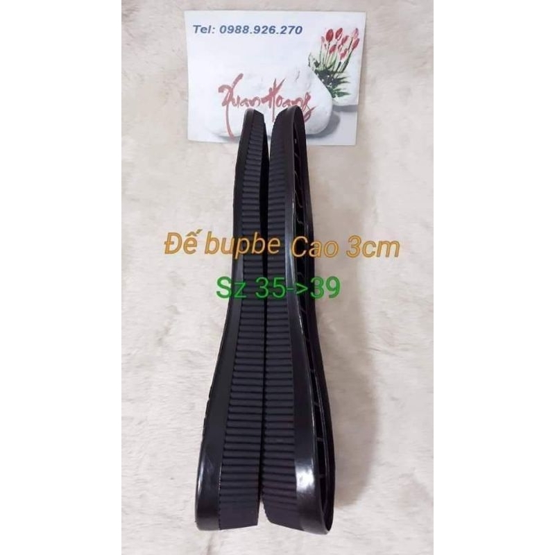 đế bupbe đen cao 3cm