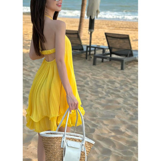 Set váy hoa yếm dập ly