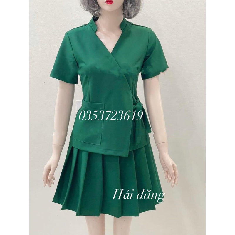 Đồng phục cotton lạnh ko bai ko xù máy theo size