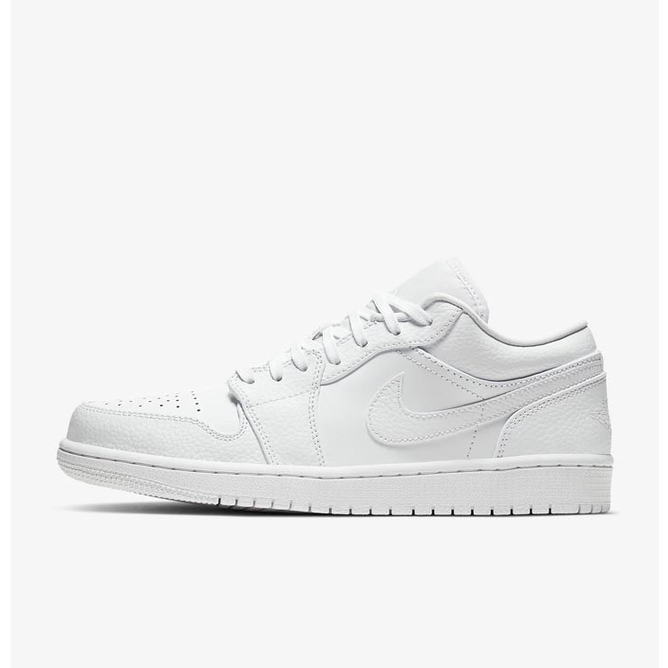 Giày Thể Thao Jordan Low White Cổ Thấp Bản Quản Châu - Giày Sneakers AIR JORDAN 1 Low Trắng Cao Cấp Full Box Bill