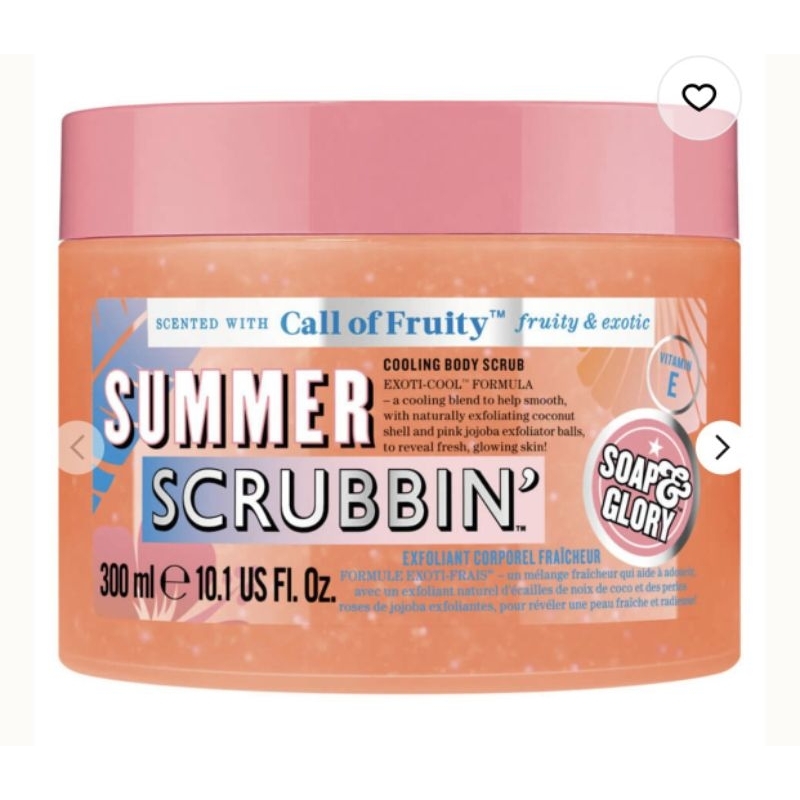 Tẩy tế bào chết Soap & Glory Call of Fruity Summer Scrubbin Body Scrub 300ml