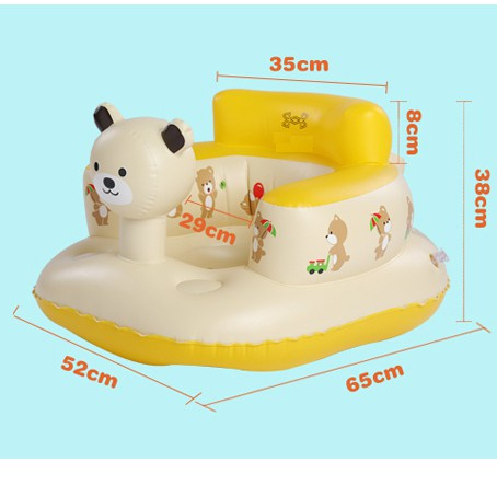 Ghế hơi tập ngồi cho bé cao cấp mẫu mới 2023 chất vải dày dặn có lỗ thoát khí