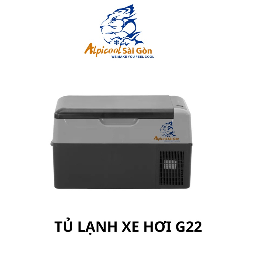 Tủ lạnh xe hơi G22 22l Alpicool Sài Gòn Chính Hãng, màn hình Led ,làm đá làm đông -20 độ C siêu nhanh