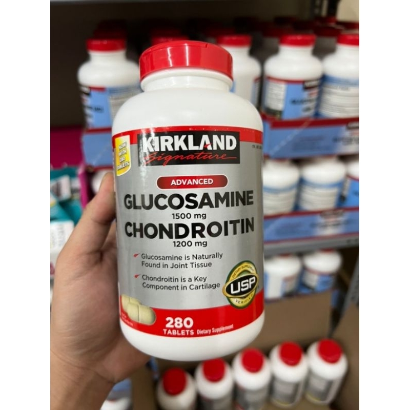Mẫu mới - Viên uống Glucosamine Chondroitin Kirkland 280 viên của Mỹ