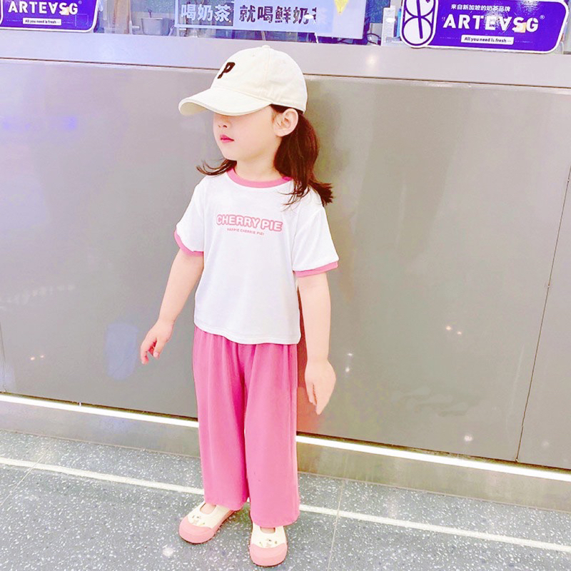 Bộ tăm hồng Cherry cho bé gái