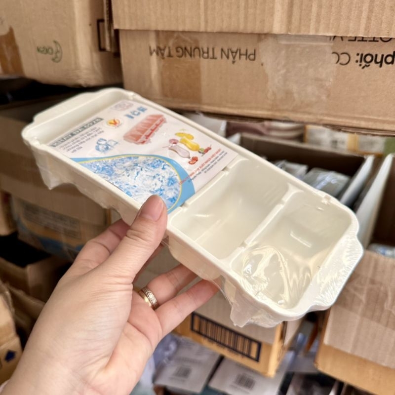 Set 3 khay làm đá tủ lạnh 5 viên Việt Nhật