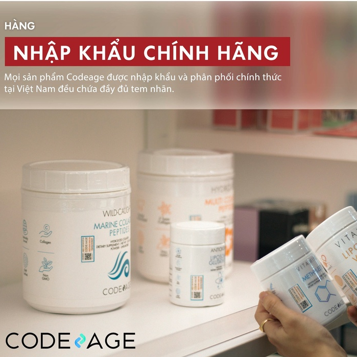 Bột collagen Codeage đẹp da chống lão hóa Wild-Caught Marine Collagen Peptides 450g - AJA'S SKINLAB