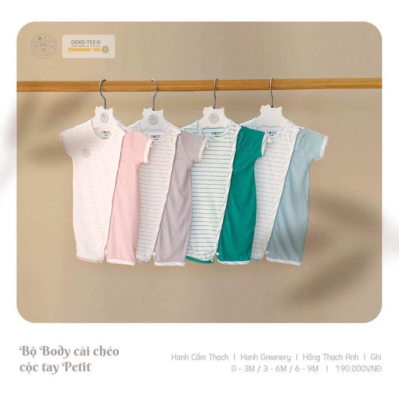 sale body cộc tay cài chéo hrnee