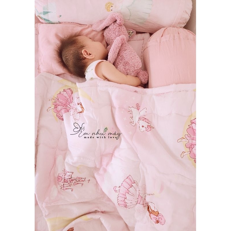 Mền Tencel 40s chần lông vũ cao cấp cho bé size 1mx1m2 và 1m2 x 1m6