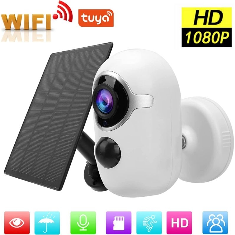 Camera năng lượng mặt trời IP Wifi nhỏ gọn pin sạc hồng ngoại PIR giám sát