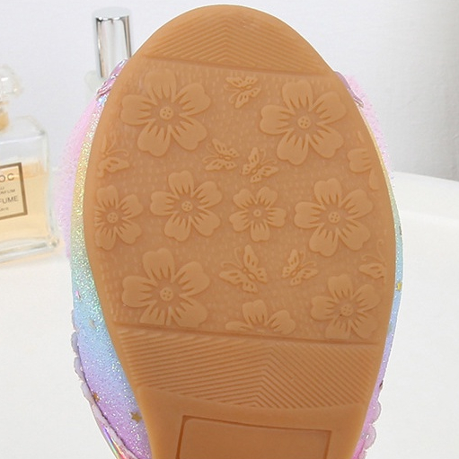 Giày công chúa Elsa cao gót hở mũi cho bé gái 3-10 tuổi mẫu mới 2023