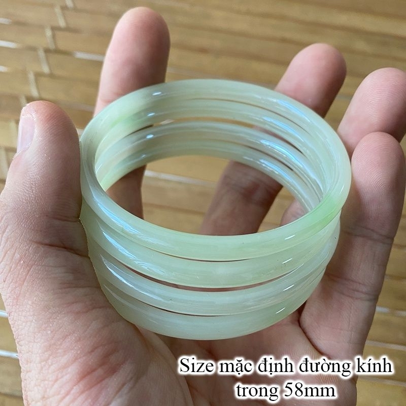 vòng tay thủy tinh lên màu mã não 57_58mm