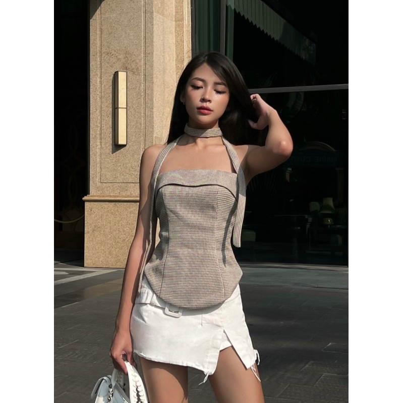 Jemie Top - Áo ống cúp ngực kèm dây cổ - Morri Club | BigBuy360 - bigbuy360.vn