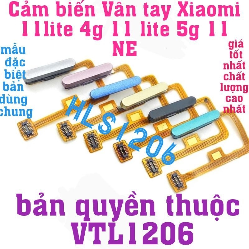 Cảm biến vân tay cho Xiaomi Mi 11 Lite 4G/5G Lite NE chính hãng