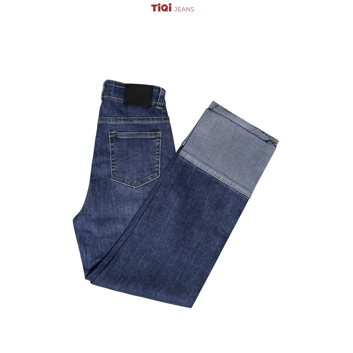 Quần Jean Ống Đứng Nữ Gấp Lai Lưng Cao Co Giãn TiQi Jeans G1-525