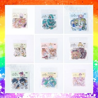 Set 40 hình dán sticker trang trí hình chibi dễ thương T502