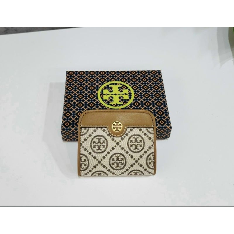 T0RY BURCH - NEW ✨Ví T Monogram Jacquard siêu đẹp