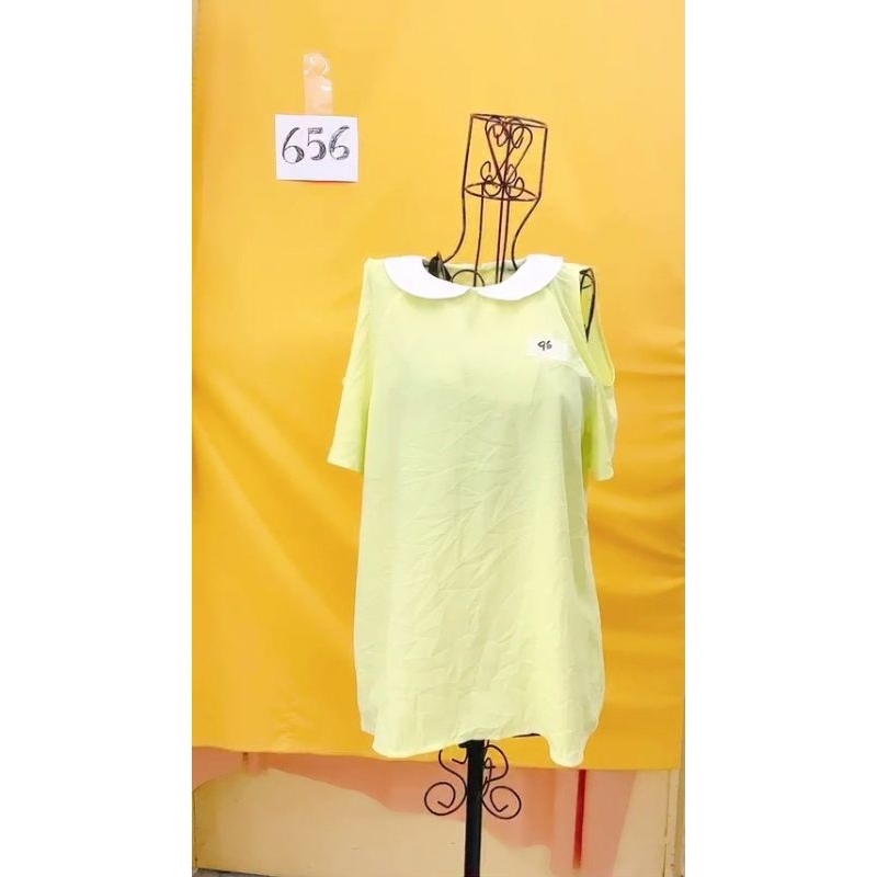 áo voan vàng chanh size M. S656