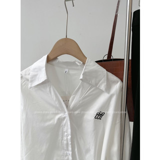 Sơ mi thêu cổ V [HÌNH THẬT MẪU SHOP CHỤP]