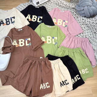 Set bộ đùi nữ cotton khô from rộng_ABC