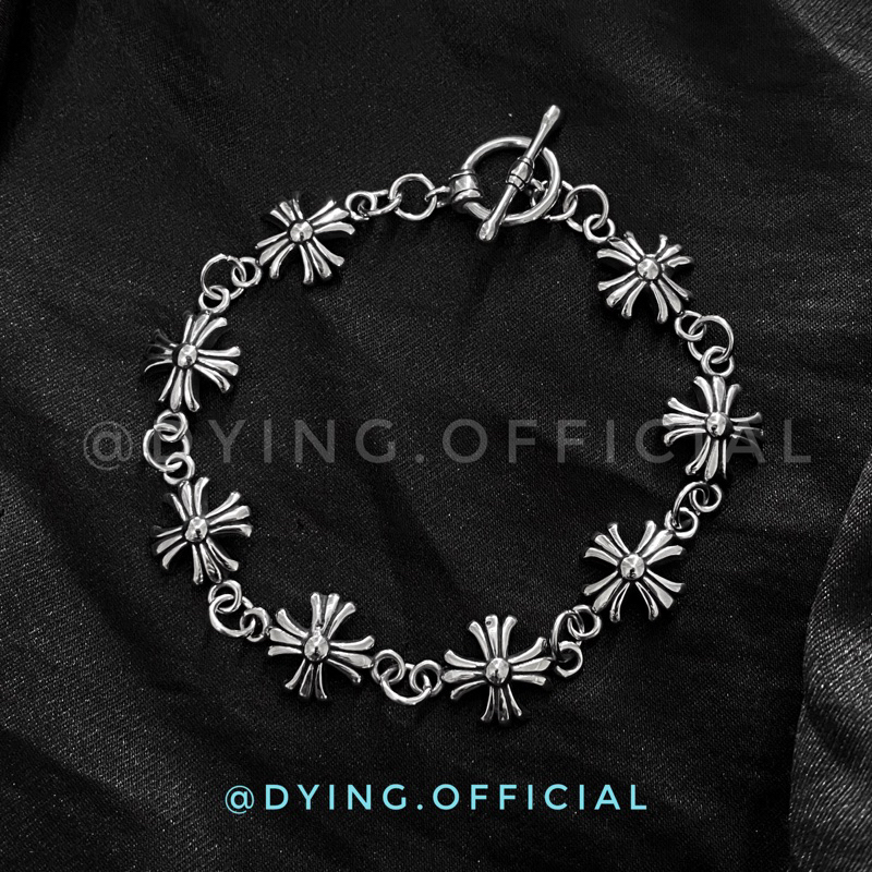 Vòng Tay CHROME HEART - Thép Titan KHÔNG RỈ