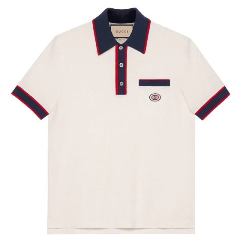 Áo Polo Gucci InterLooking Hàng Cotton Cao Cấp mã TG145 - Full tem tag
