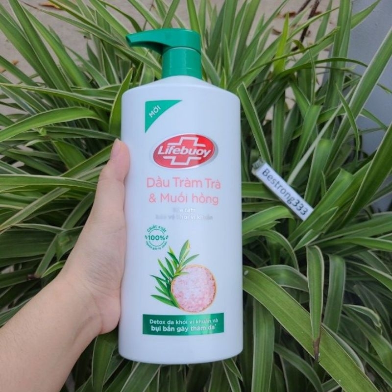 Sữa Tắm Lifebuoy Detox Tràm Trà & Muối Hồng 800g