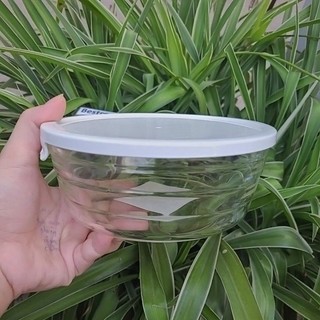 Hộp thủy tinh tròn lock&lock nắp nhựa pp 630ml