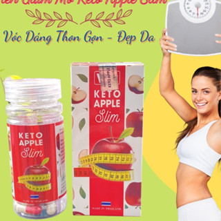 Viên Giảm Mỡ Bụng Hiệu Quả Keto Apple Dành Riêng Cho Cơ Địa Khó Giảm Và Lờn Thuốc Đánh Tan Mỡ Bụng Đùi Tay Chân