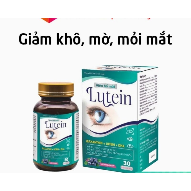 Viên BỔ MẮT LUTEIN giảm khô mắt,mờ mắt