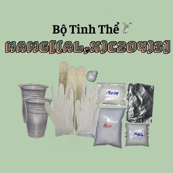Bộ dụng cụ nuôi tinh thể NaMg ( có giấy hướng dẫn )