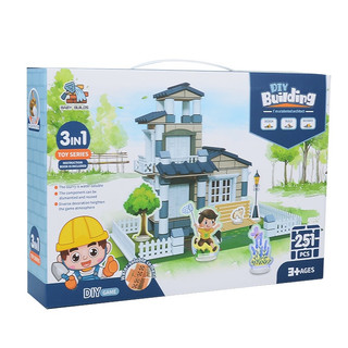 Bộ đồ chơi DIY - đồ chơi lắp ráp đất sét hình ngôi nhà cho bé, đồ chơi xây nhà