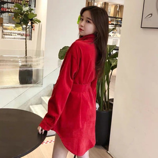 NEWTAG ĐẦM KHOÁC SƠMI ĐỎ