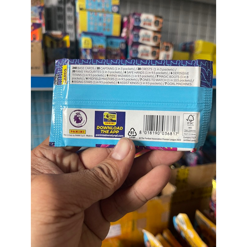 Gói thẻ lẻ Pack thẻ Panini Adrenalyn XL Premier league PLUS mùa 22/23 2023